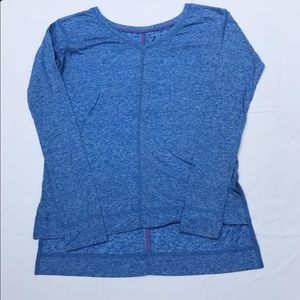 Blue Heather Women’s Athletic Long Sleeve Top